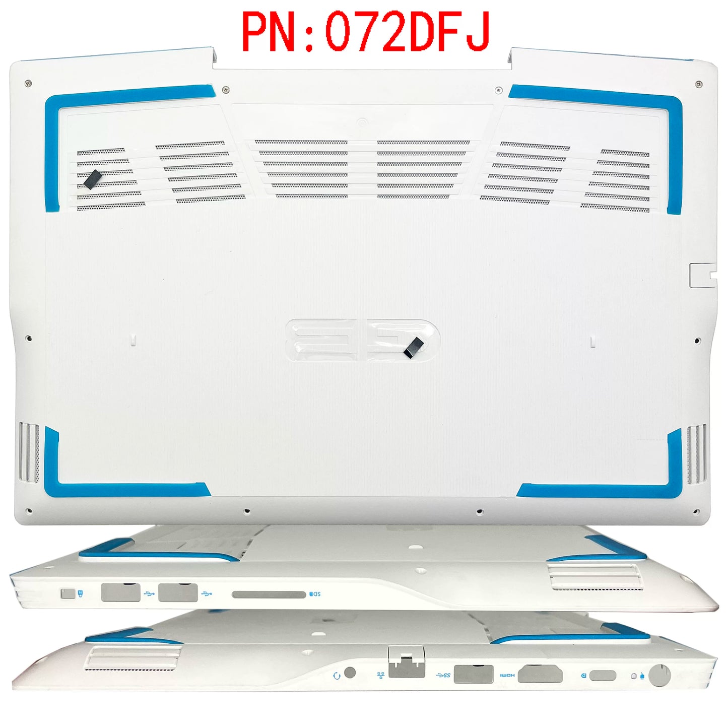 Cover case for For DELL G3 3590 3500 P89F A Shell BCD Shell, White, Shell 03HKFN Reinforced EditionA B C D lcd back housing bezel frame palmrest top case cover touchpad
