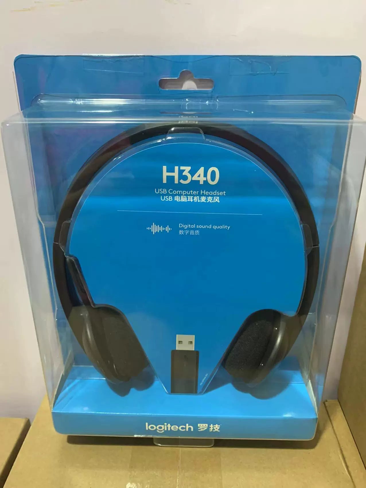 Boxed Genuine Logitech/Logitech H340 Headset Headset H390usb Computer with Microphone