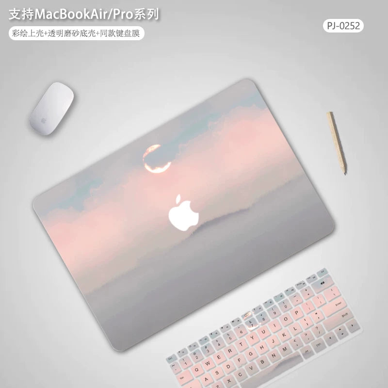 Color painting MacBook Air Pro 11 "12" 13 "14" 15 "16" 2026 M5 Neo A3404 A3426 A3427 A3428 A3429 A3449 A3448 A3434 A3403 A3186 A3402 A3401 A3112 A3185 A3114 A3241 A2681 A3113 A3240 Protective case notebook case Laptop accessories
