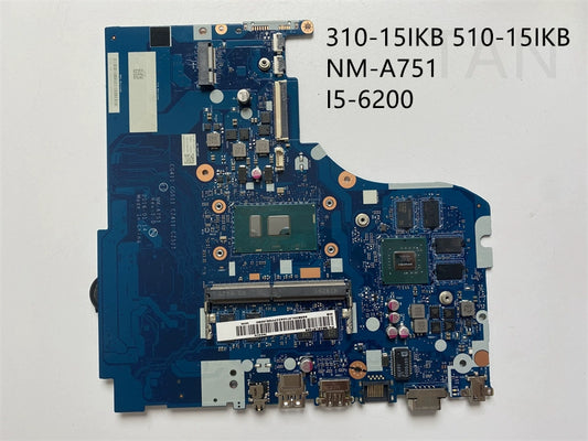 (Shipping fee not include)  motherboard system board  Lenovo/  NM-A751 310-15IKB 510-15IKB I5-6200