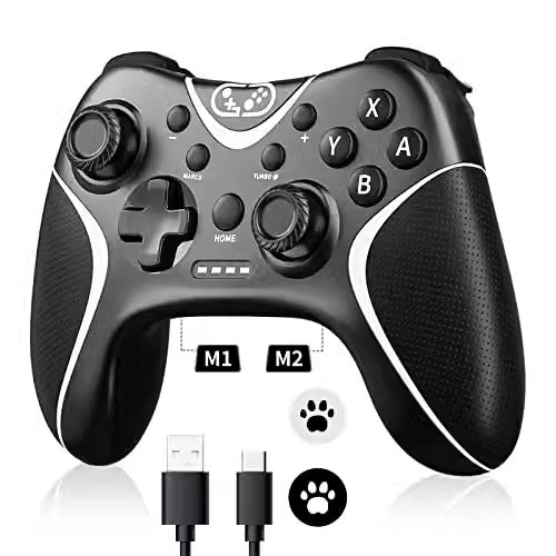 SWITCH gamepad NS wireless controller custom back button programming continuous Bluetooth wireless controller