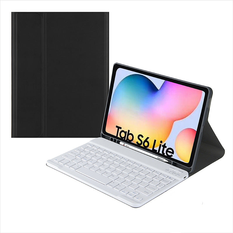 Suitable for A8 Samsung tablet s6lite p610 leather case 11 S7 backlight S8 Bluetooth keyboard A7 protective case T500protective Accessories