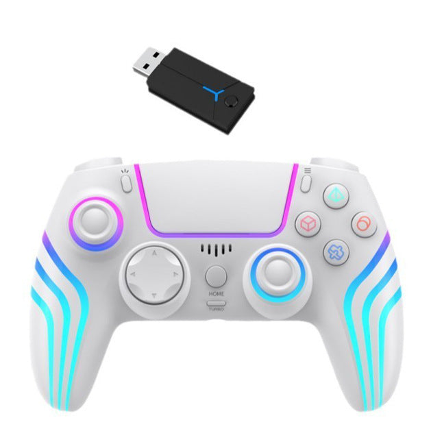 P5 wireless gamepad with colorful RGB light vibration continuous hair six-axis Switch computer handle SZ-5003G