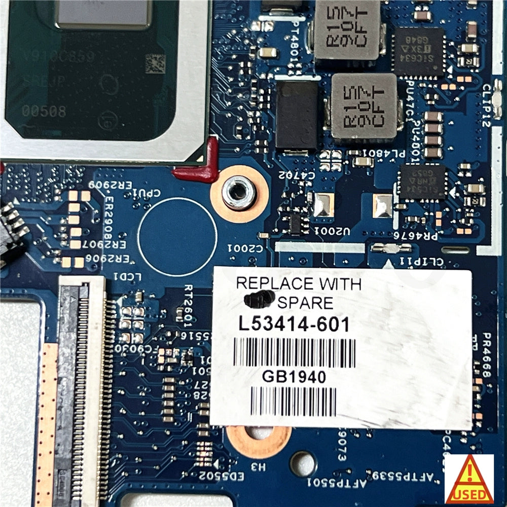 (Shipping fee not include) forHP /惠普 motherboard system board13-aq L53414-601 i7-8565U MX250 2GB i7-8565U 16GB