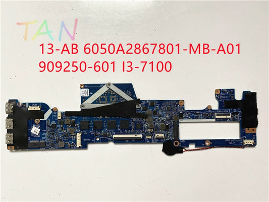 (Shipping fee not include)HP/ for惠普   motherboard  system board 13-AB 909250-601 I3-7100  4GB