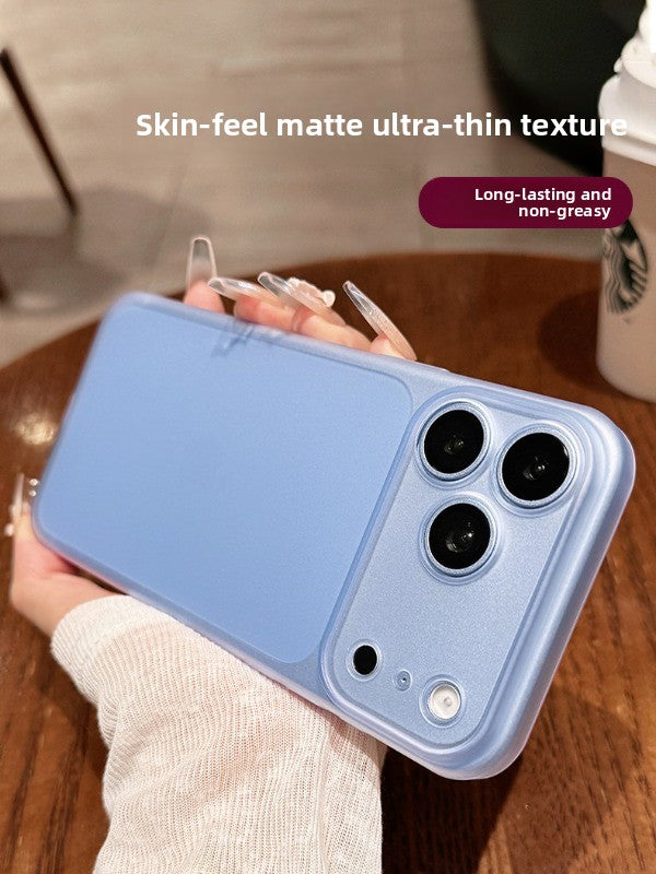 Soft mist matte iPhone 18promax mobile phone case New iPhone18 ultra-thin matte ice hard case 17pro fine hole lens protection 16 men's and women's ins wind case Phone Accessories