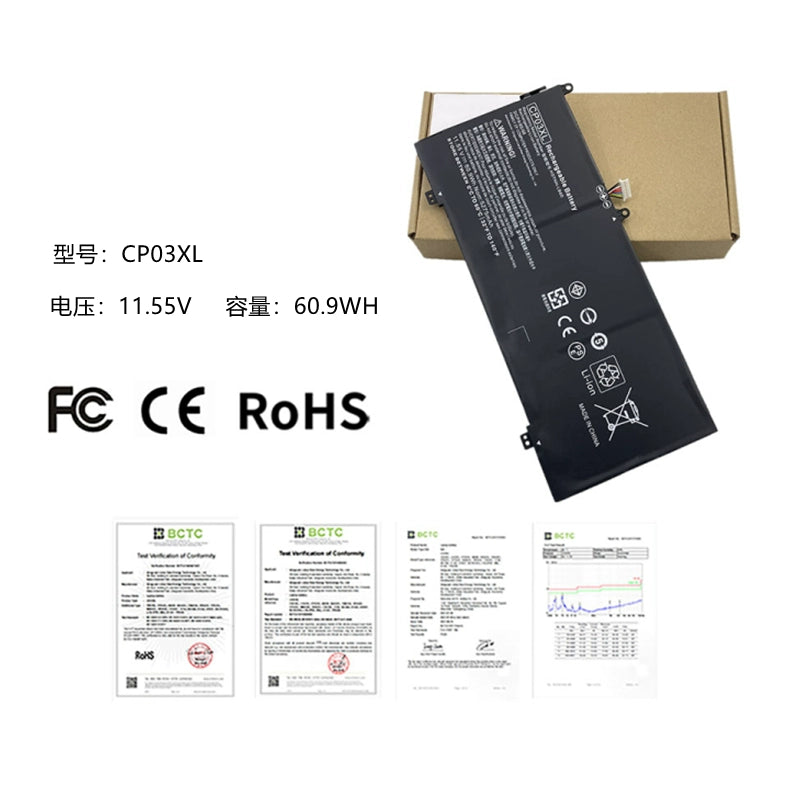 (Shipping fee not include)forfor惠普 HP Spectre X360 HSTNN-LB8E TPN-Q195  battery CP03XL