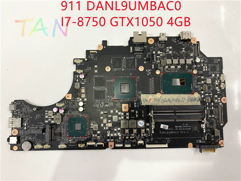 (Shipping fee not include)雷神  motherboard  system board 雷神911 DANL9UMBAC0 I7-8750 GTX1050 4GB