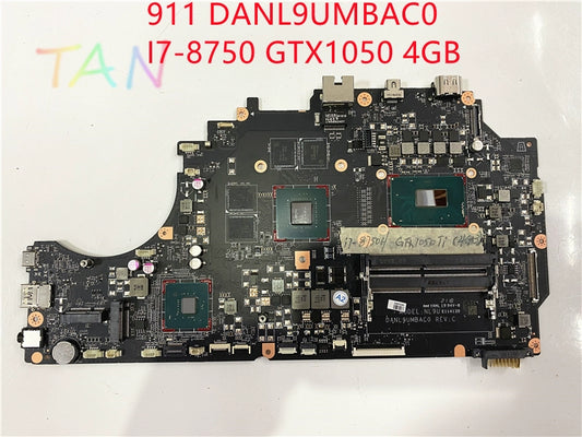 (Shipping fee not include)雷神  motherboard  system board 雷神911 DANL9UMBAC0 I7-8750 GTX1050 4GB