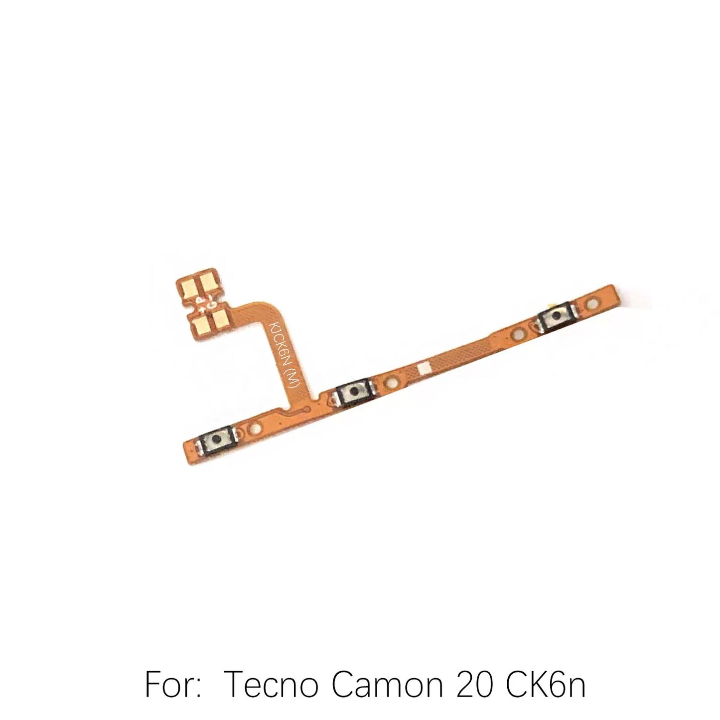 For Tecno Camon20 Spark7 10Pro Power cable Switch on of ribbon flex CK6n CK7n KE5 KF6 K17