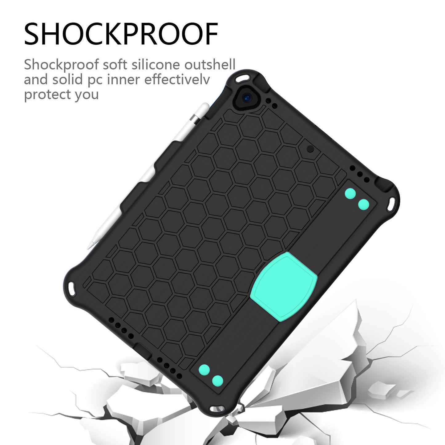 For iPad Air5 10.9 Honeycomb Case ipad9.7 Strap 10.2 Flat Case mini6 Anti-drop Case protective Accessories