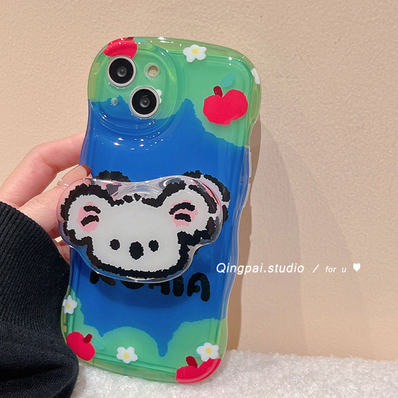 Accessories (Shipping fee not included) Korean koala bracket is suitable for iphone14 mobile phone case cute apple 13promax new 12 women 11 cartoon