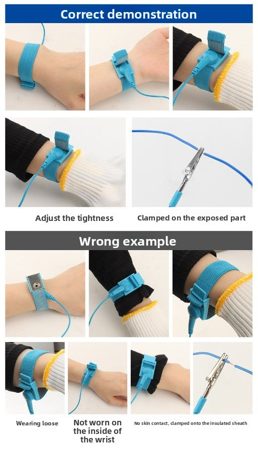 Wireless anti-static bracelet, human body static cordless, electronic wired to remove static ring  Laptop Mobile Phone Repair tools