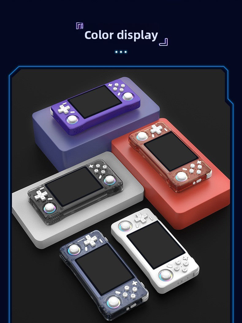 3.5" inch XF35H IPS HD WIFI Online match fight Linux Dual 3D joysticks RGB 4000mAh rechargable supporting 2.4G wireless Gamepad connected games Handheld  Player console