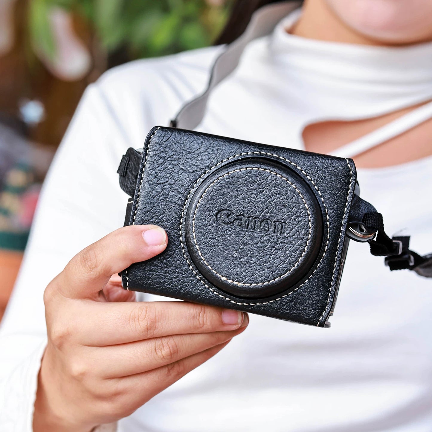 Suitable for Canon G7X3 Protective Case G7X2 Camera Case G11 G12G15/16 G1X2 Leather Case Camera Case Digital camera accessories