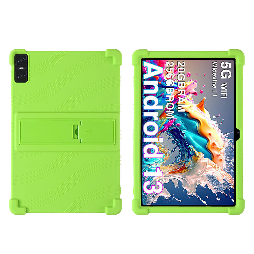 Applicable DOOGEE T10 Plus Tablet Case 10.51 Inch with Bracket Soft Silicone Drop Protection Case Protect case