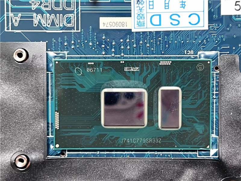 (Shipping fee not include)全新DelL motherboard  system board E5480 CN-0X0M92 i7-7600 930MX 2GB LA-E082P