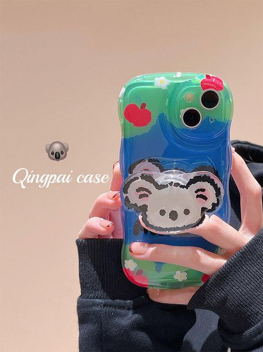 Accessories (Shipping fee not included) Korean koala bracket is suitable for iphone14 mobile phone case cute apple 13promax new 12 women 11 cartoon