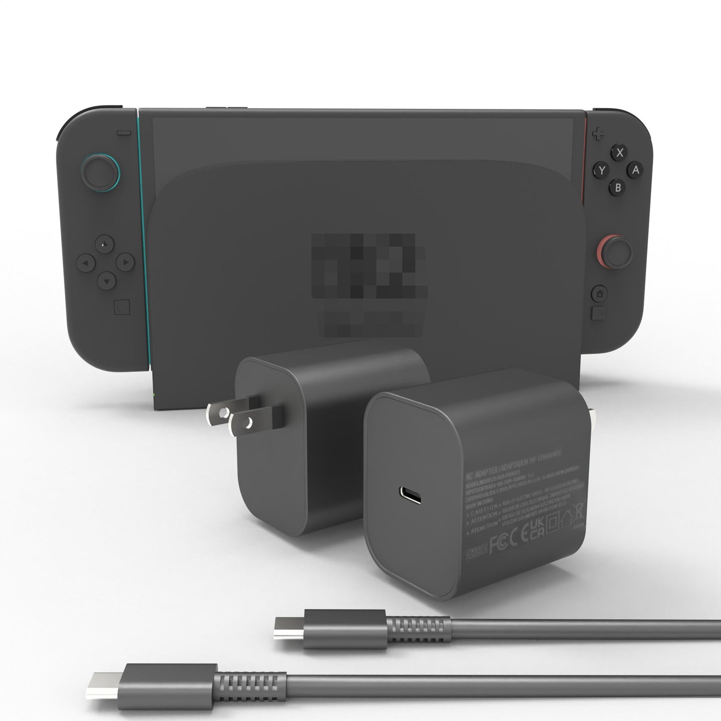 For Nintendo Switch 2 Charger NS2 Power Adapter 60W Fast Charge Switch 2 Fire Bull