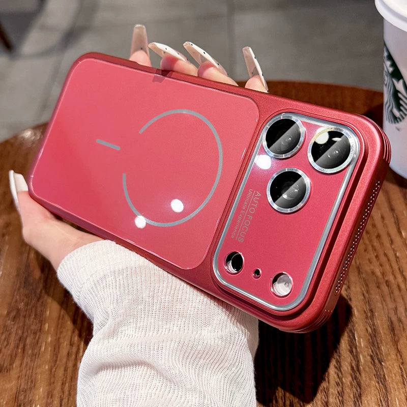 Ice heat dissipation Magnetic suction For iPhone 18promax mobile phone case New iPhone17 with lens film All-inclusive protection 16Pro Side heat dissipation and breathability 15 men's and women's cases Phone Accessories