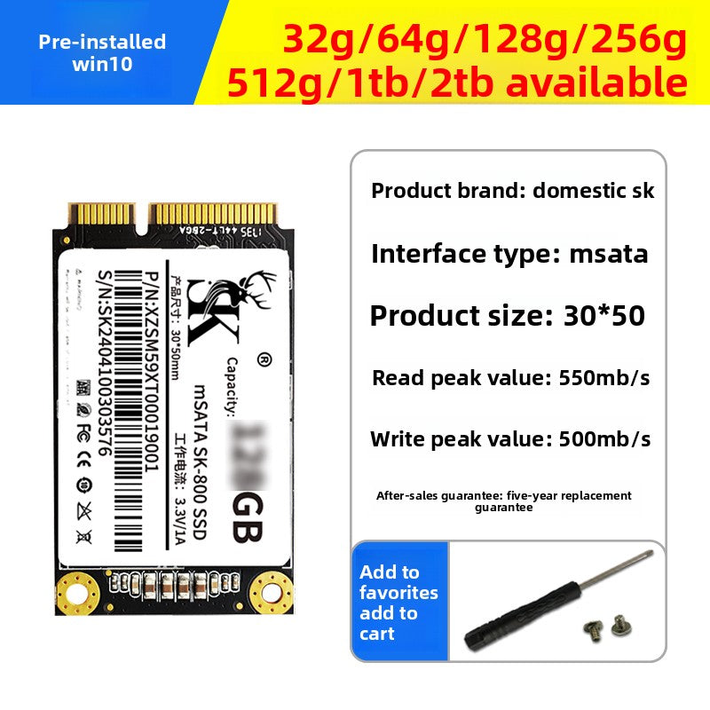 SSD SK 64G 128G 256G 512G 1T 2T msata SSD Notebook Computer Desktop PC 32GB 64GB 120GB 128GB SSD hard solid  drive disk