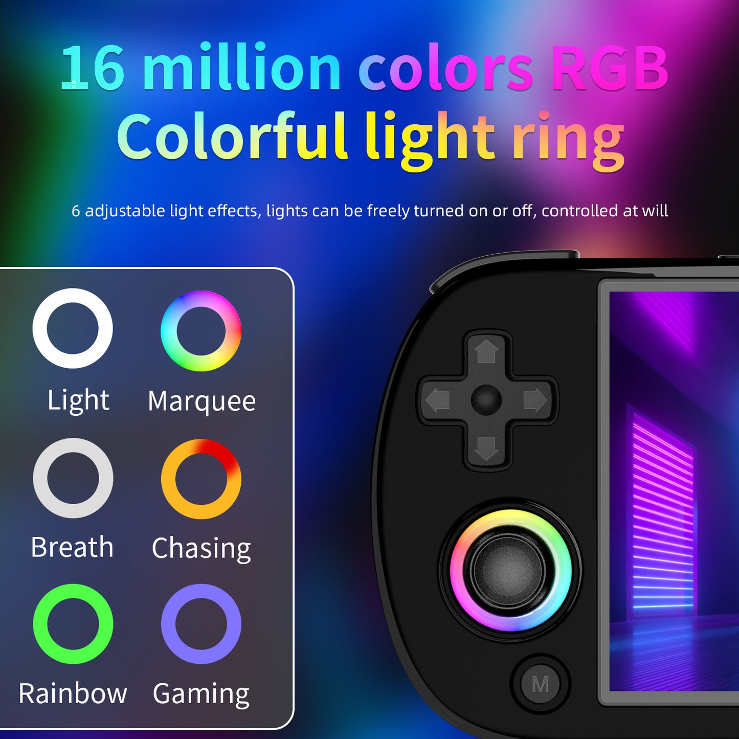 4" inch G40XXH IPS HD Linux 64G 128G 256G  RGB joystick 3200mA rechargable 2.4G Support wireless gamepad Ultra-Thin games Handheld Game Player console joystick ambient light retro, handheld game console, portable handheld