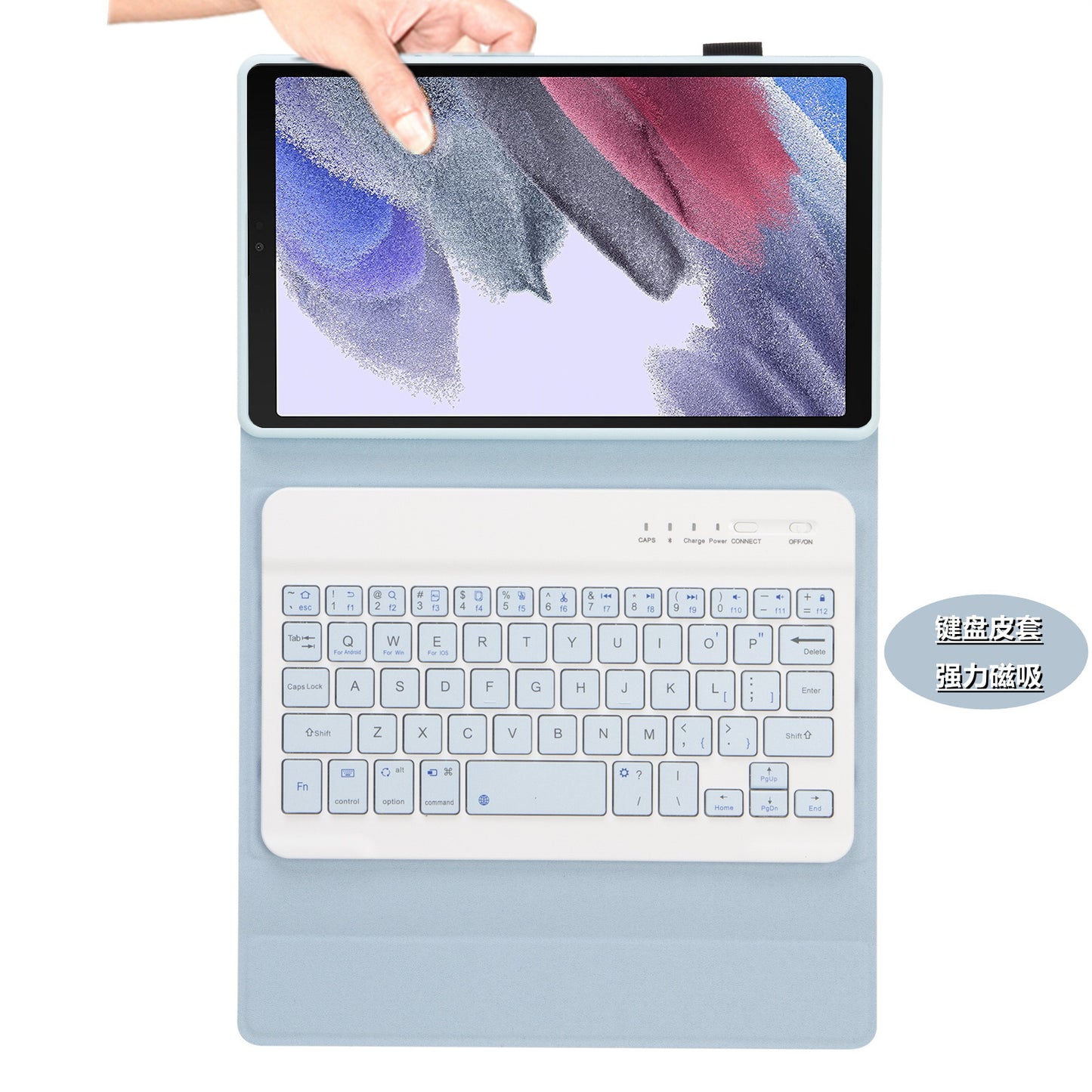 Applicable to Samsung S9 Tablet A7lite Computer A9 + Bluetooth Keyboard S7 S8 Leather Case A8 Rechargeable Mouse S6Liteprotective Accessories