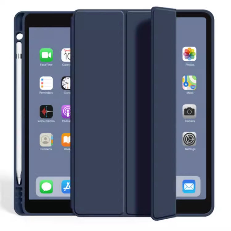 For 10.9 inch pen slot 2020 iPad Air 4 three fold leather case protective case 9.7 tablet Pro13 side sticker protective Accessories