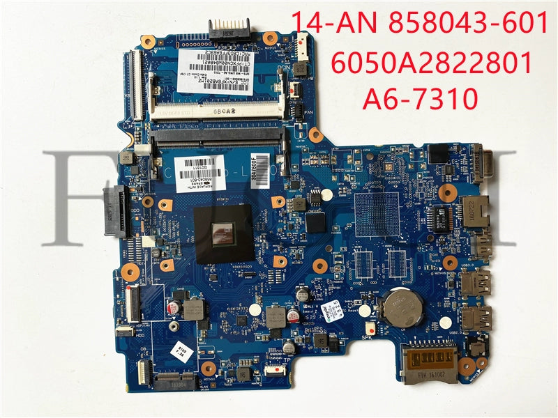 (Shipping fee not include)HP/ for惠普  14-AN 858043-601  A6-7310 6050A2822801  integrated  motherboard system board