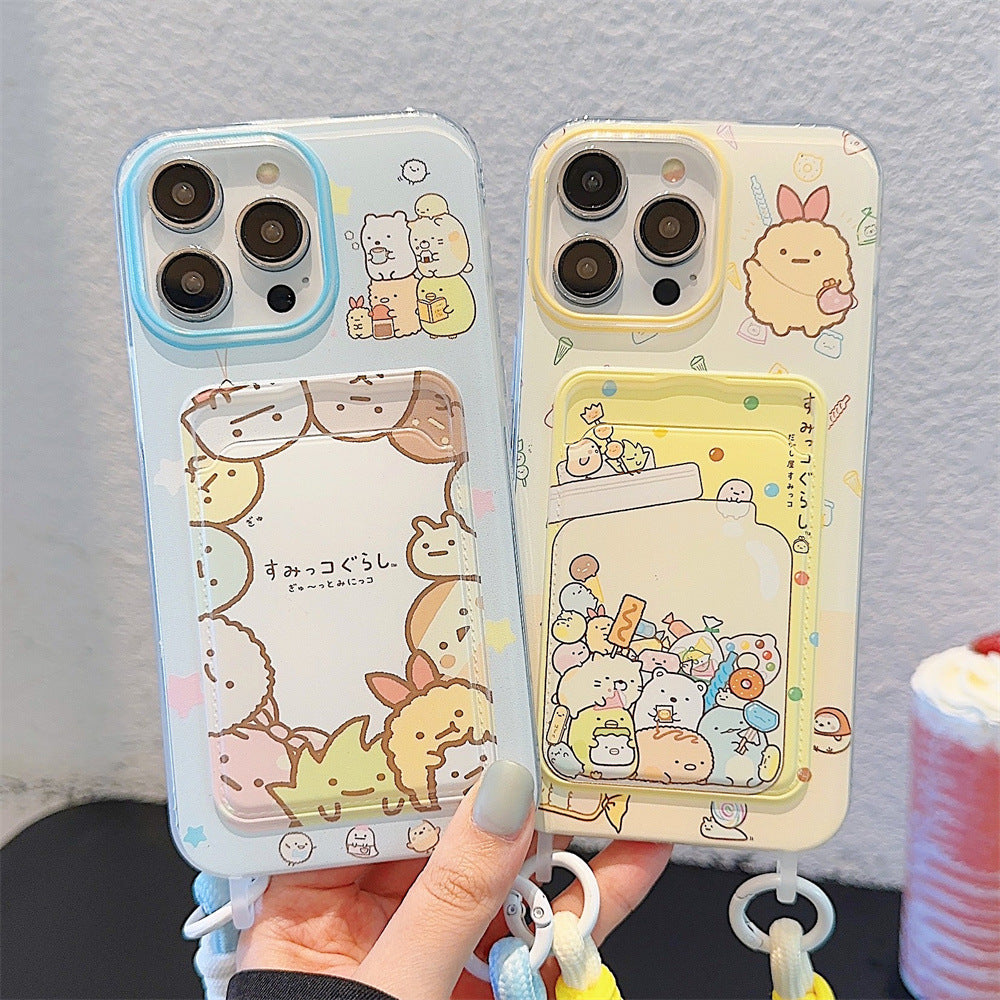 Accessories ins Japanese cute corner creature for iphone15promax Apple 14 mobile phone case 11 new 15pro