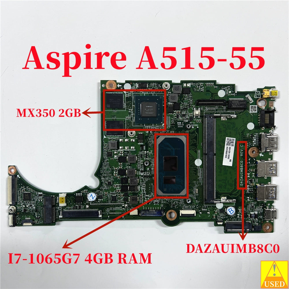 (Shipping fee not include)ACER  Aspire A515-55 A315-57G I7-1065G7 4GB RAM DAZAUIMB8C0