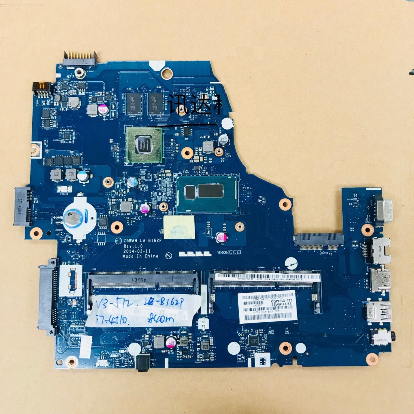 ACER/Acer E1-572g motherboard V5WE2 main board LA-b162p LA-9531P main board