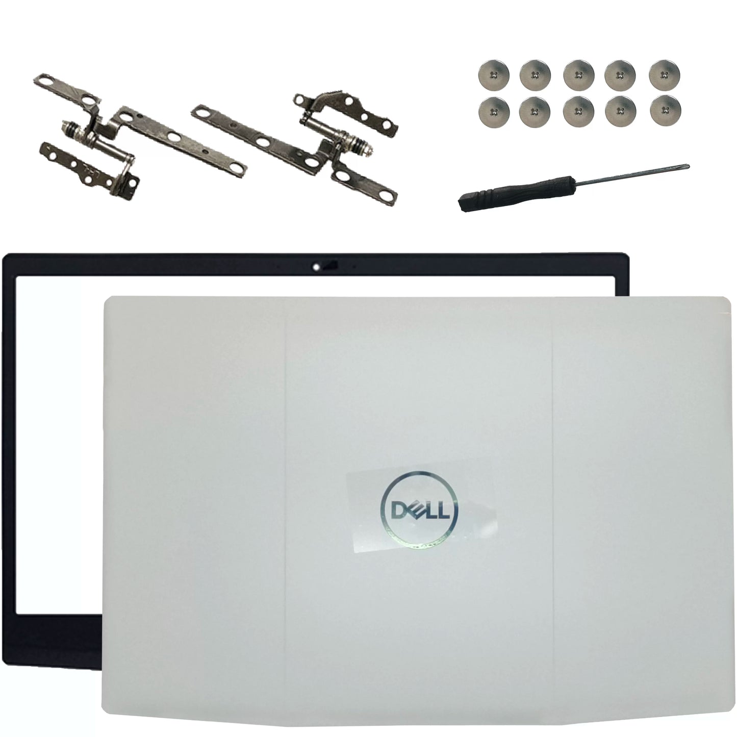 Cover case for For DELL G3 3590 3500 P89F A Shell BCD Shell, White, Shell 03HKFN Reinforced EditionA B C D lcd back housing bezel frame palmrest top case cover touchpad