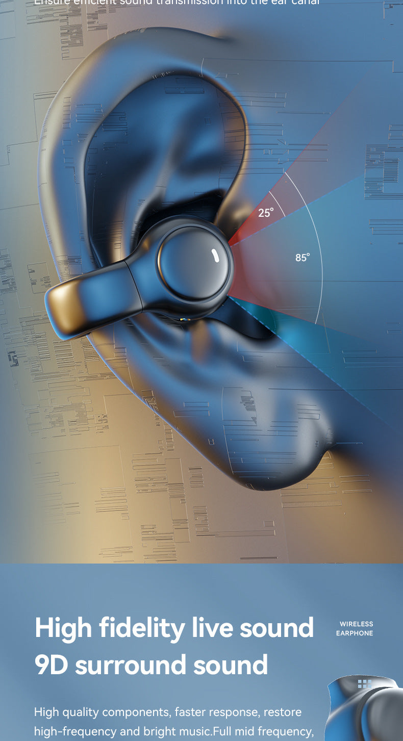 Accessories Customized M47 ear clip type bone conduction Bluetooth headset Non-in-ear sports digital long battery life headset