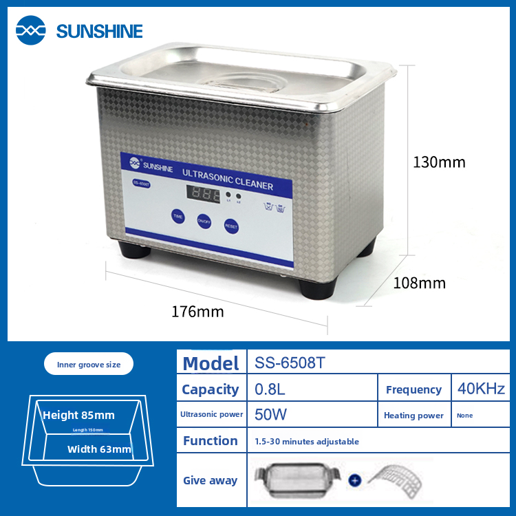 Ultrasonic cleaning machine tools Ultrasonic cleaning machine is convenient and reliable Ultrasonic cleaning Laptop Phone repair tools