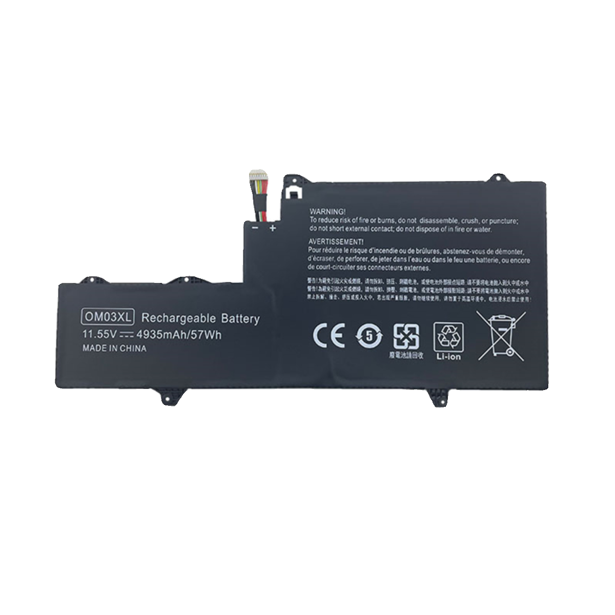 (Shipping fee not include)全新 for惠普 /HP EliteBook X360 1030 G2  replacement  battery   OM03XL