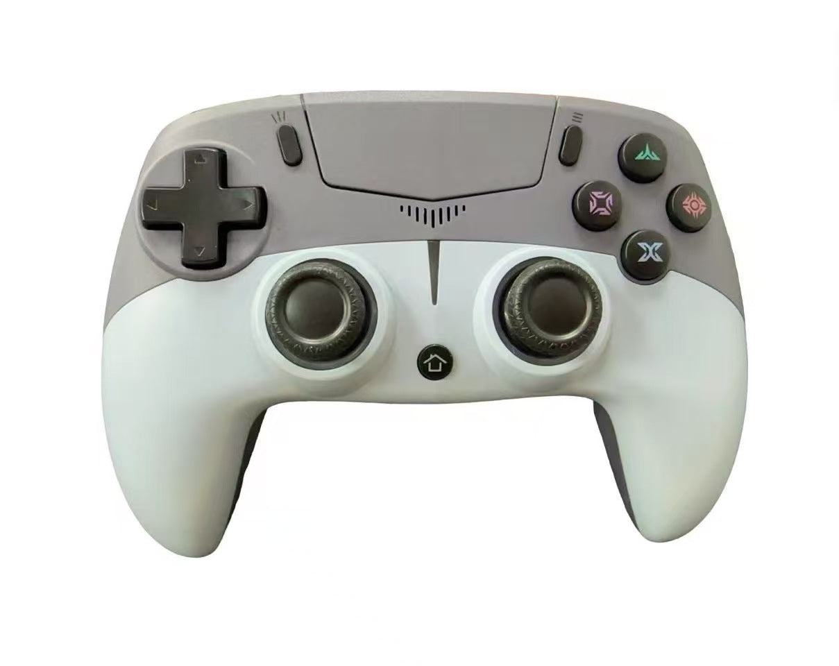 2025 new private model gamepad PS5 Bluetooth controller with RGB light macro programming with microphone