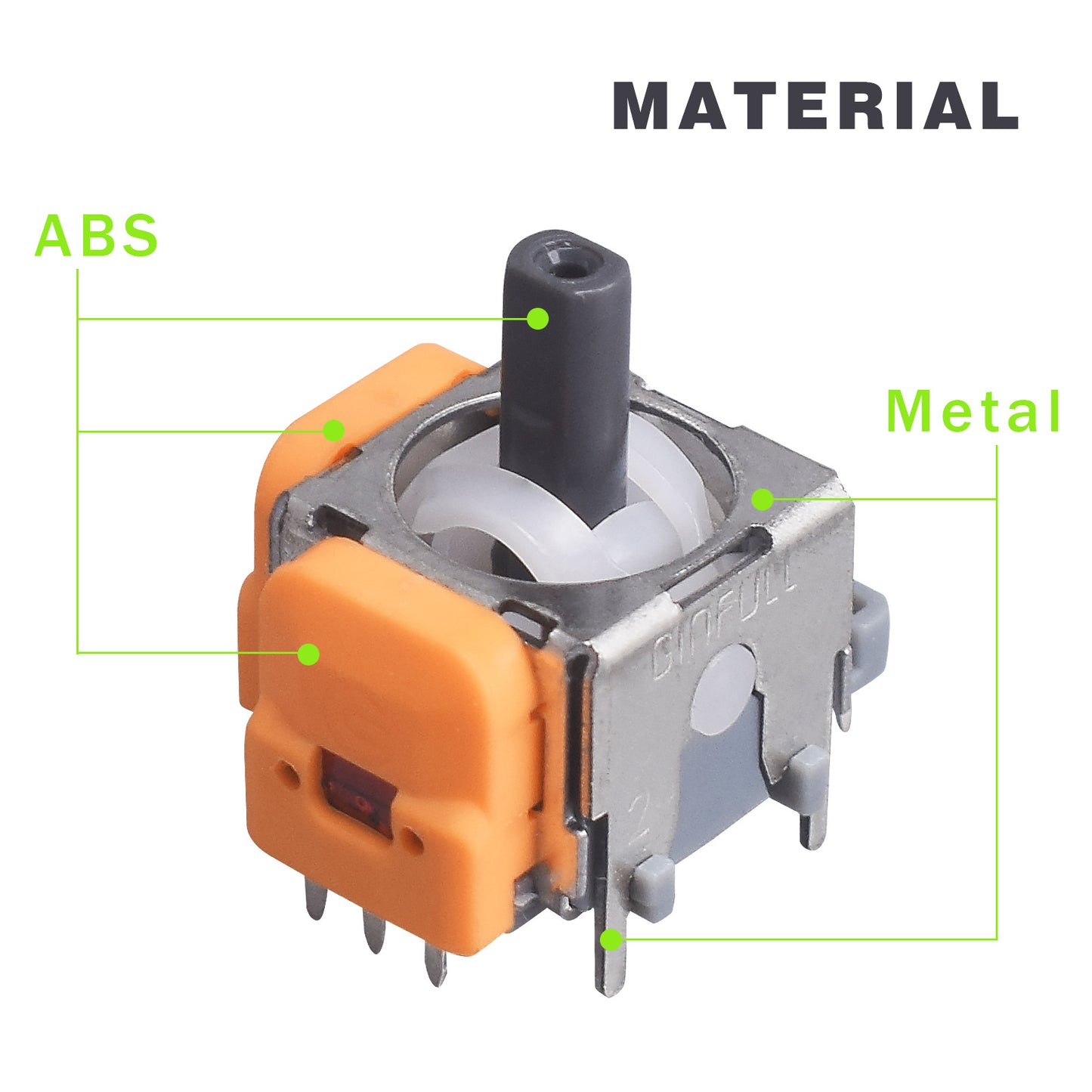 PS5 Hall Solenoid Rocker PS5 Hall Rocker Fourth Generation High Precision Adjustable Mechanism Anti-Drift PS5 Handle 3D