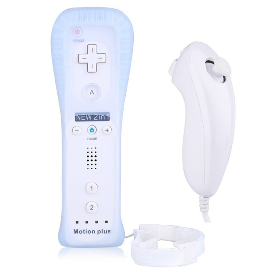 WII handle wii2in1 left and right handle straight handle curved handle with accelerator WII2 in 1 neutral gamepad