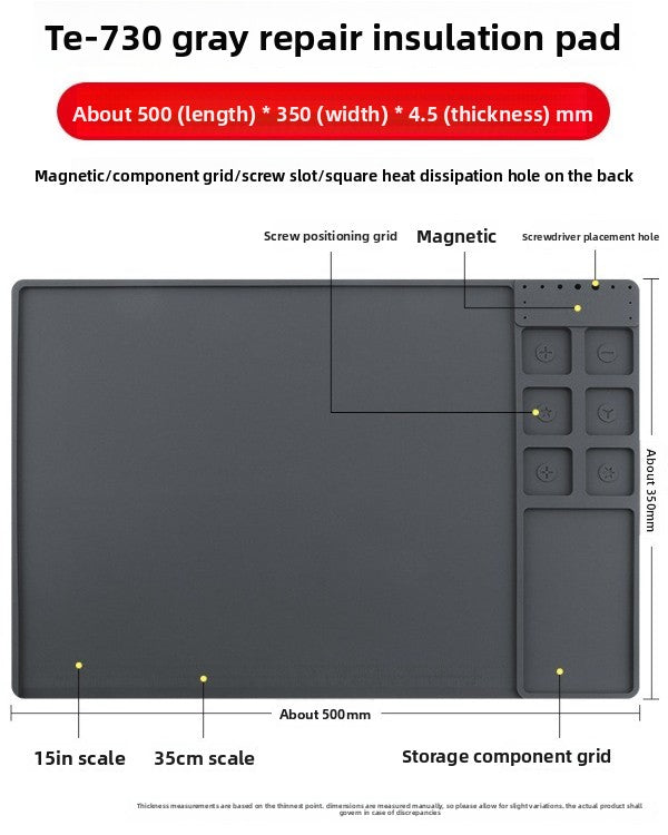 Repair Mat Mobile Phone Repair Work Mat High Temperature Solder Workbench Insulation Mat Silicone Workbench Mat Table Mat Laptop Mobile Phone Repair tools