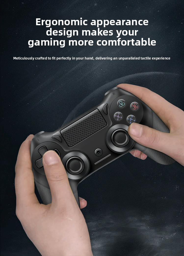 P4 wireless Bluetooth gamepad features six-axis lights that do not disconnect, are compatible with P5, and support Android P3