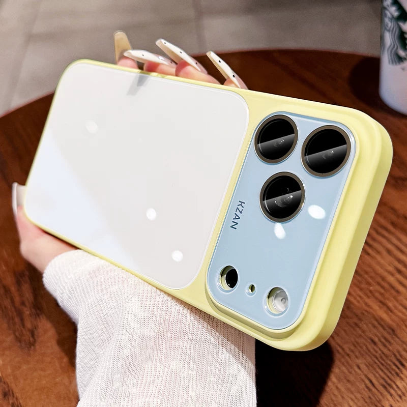 Ice 360 ° bracket for iphone17promax mobile phone case iPhone 16pro new second becomes large window lens all-inclusive 15 anti-drop protection 14 advanced color contrast 13 heat dissipation case women's Phone accessories