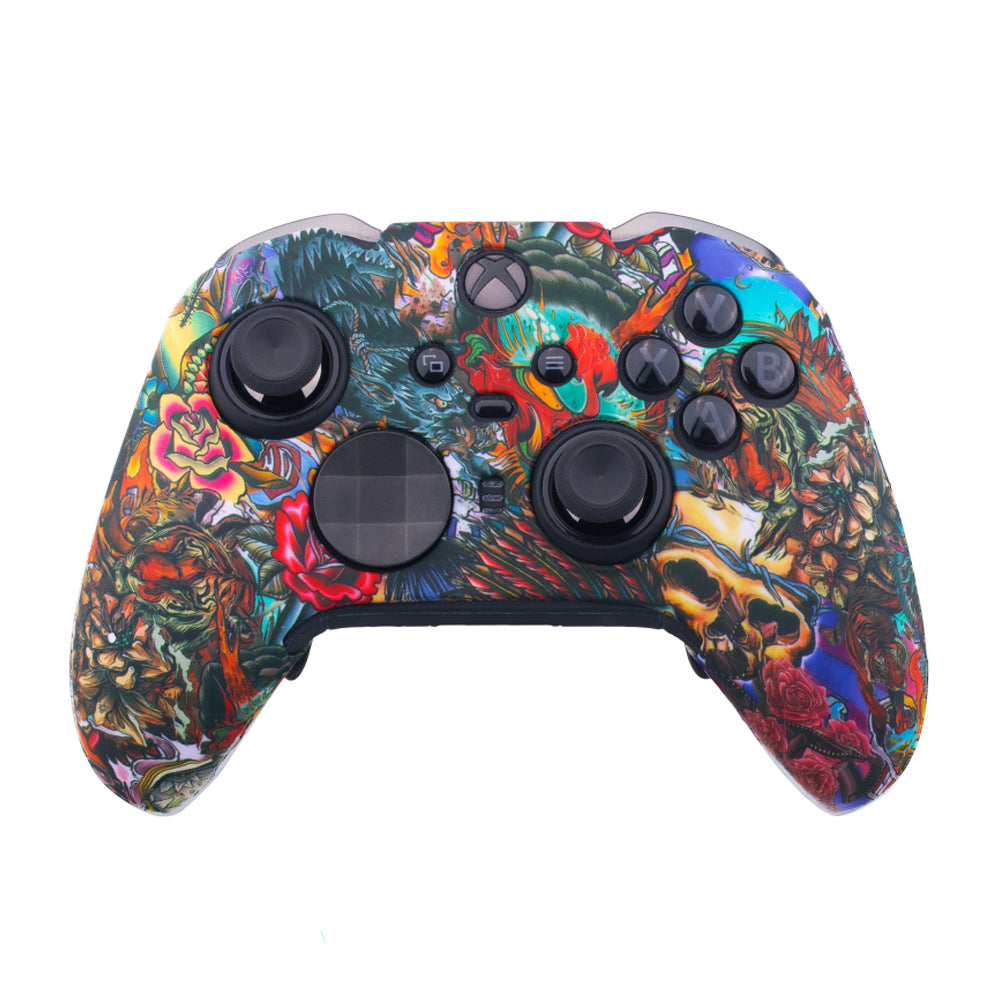 Water transfer camouflage silicone cover for XBOXONE Series X/S gamepad case