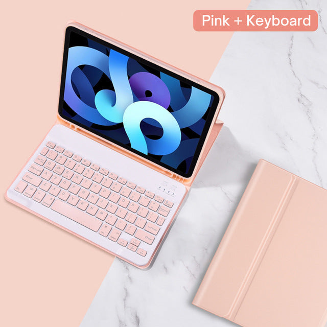 Applicable iPad Pro11 Bluetooth keyboard case 10.2 inch 7/8/9 generation mouse Air5 magnetic leather case protective Accessories