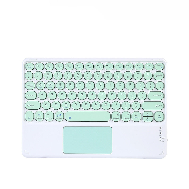 For iPad Tablet Keyboard 10 Inch Round Cap Color Touchpad Touch Bluetooth Keyboard Round Keycap Huawei Keyboard protective Accessories