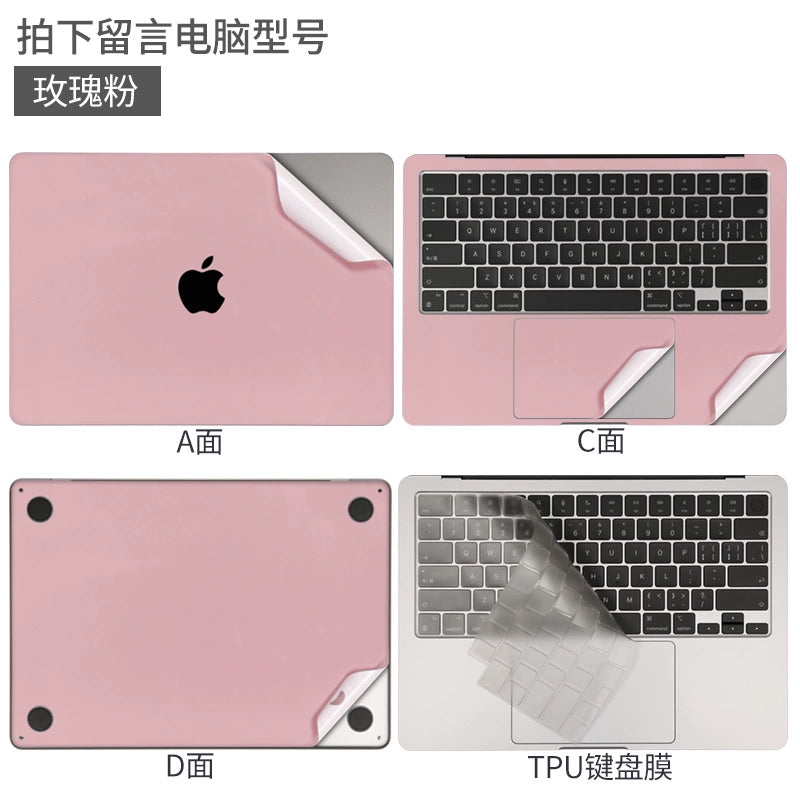 Apple MacBook Pro14/Air13/15 inch 16 inch M3 computer sticker 2023 body 15.3 transparent film A2941 silver gray midnight case protective film