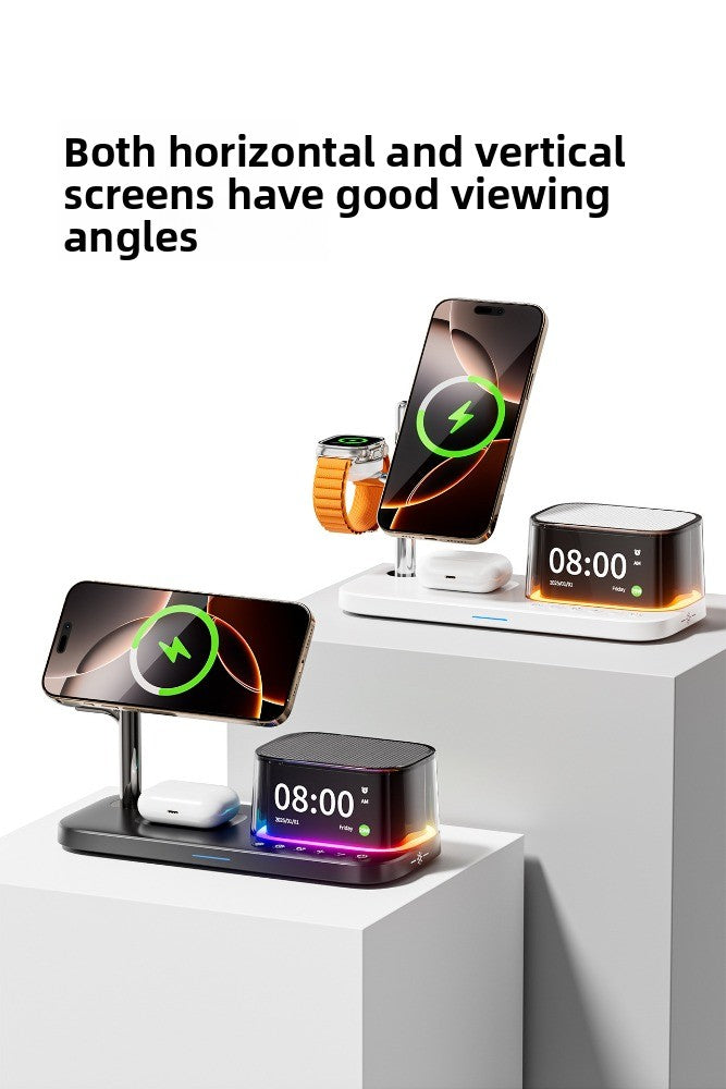 Qi2.2 Magnetic 3-in-1 wireless charger 25W is suitable for Apple mobile phone Bluetooth audio multi-function wireless charging