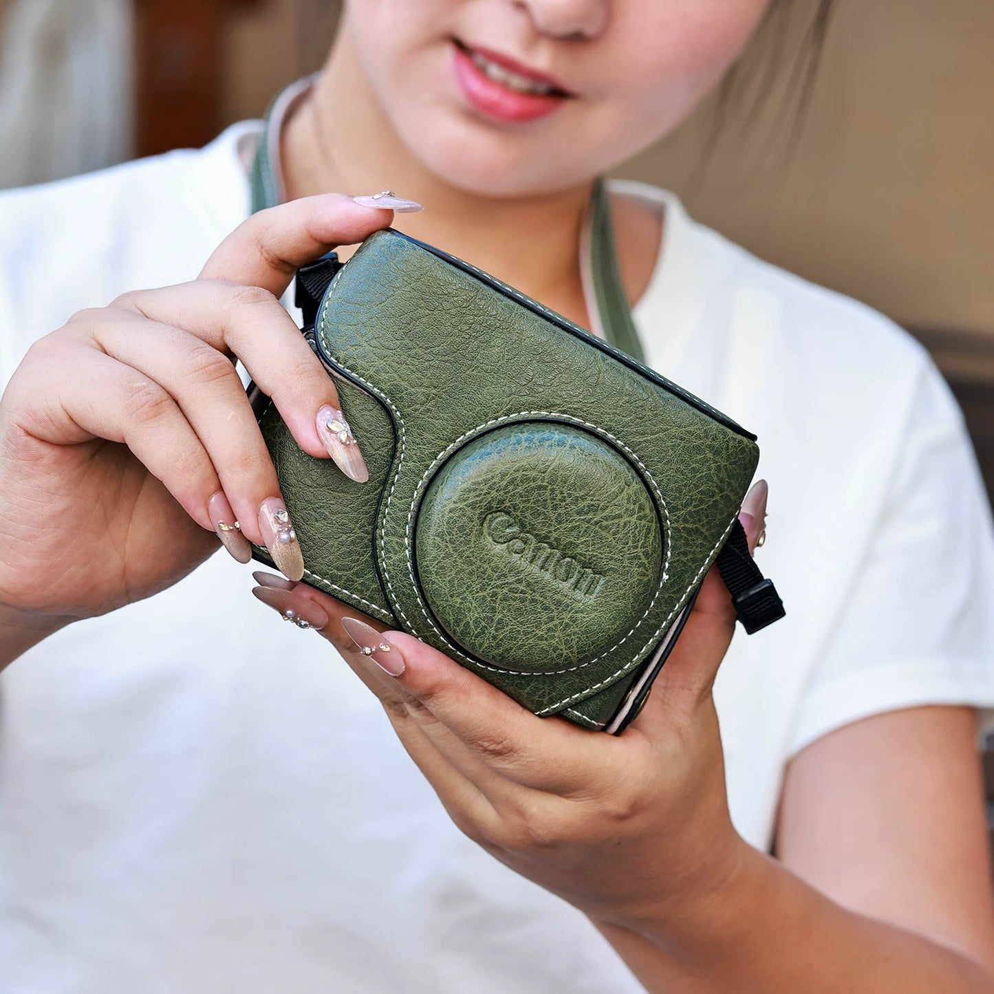 Suitable for Canon G7X3 Protective Case G7X2 Camera Case G11 G12G15/16 G1X2 Leather Case Camera Case Digital camera accessories