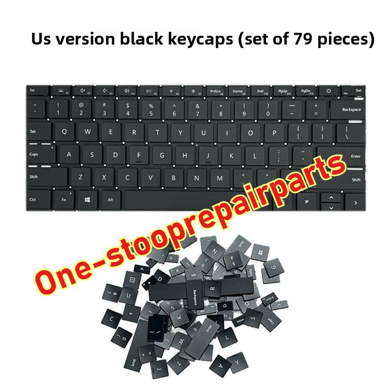 Genuine Microsoft surface laptop 3/4 replacement keycaps set  black silver blue gold gray US layout