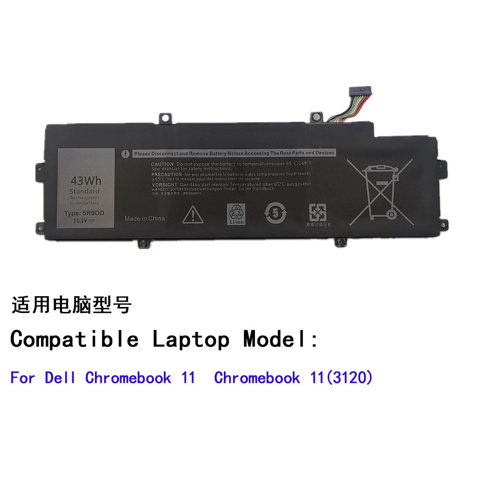 (Shipping fee not include)for Dell /Dell Chromebook 11 (3120) P22T KTCCN   repalcement battery 5R9DD